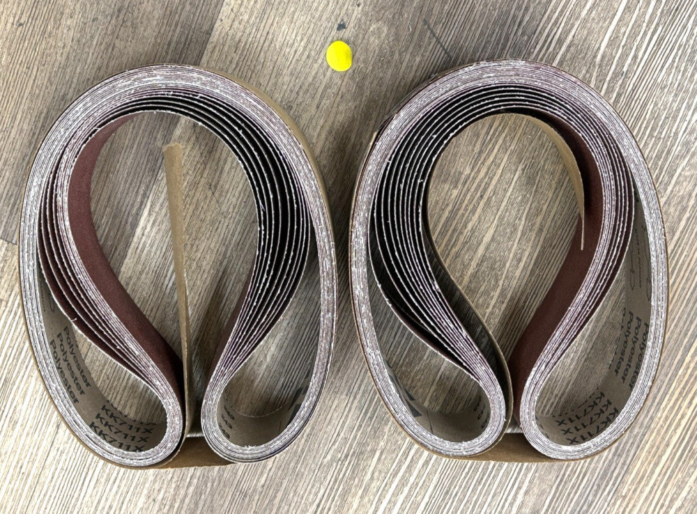 AVSM 2" X 48" ABRASIVE 80 GRIT BELT SERIES KK711X LOT OF 20