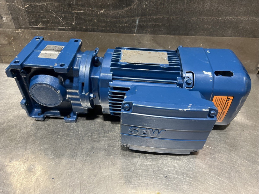 SEW-EURODRIVE S37DRS71M4BE1HR Motor With Gear Box Nos Surplus. Item ID 2