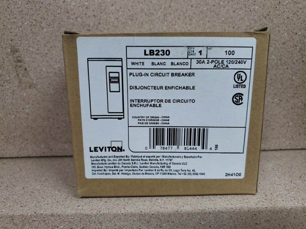 LEVITON LB230 / LB230 (NEW IN BOX)