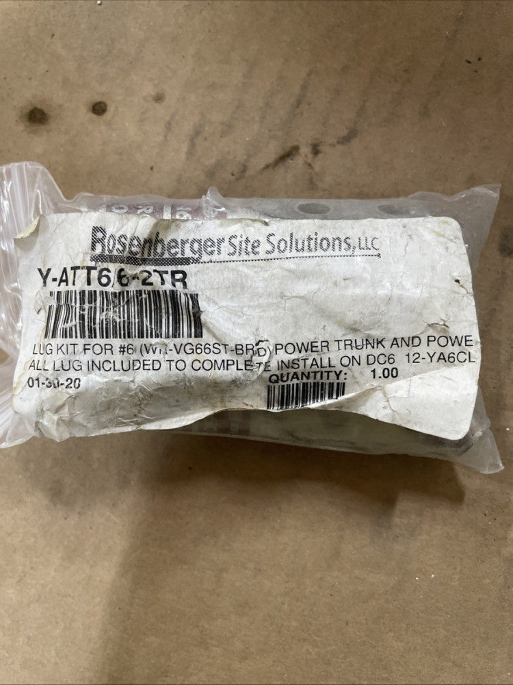 lot of 12 Rosenberger Site Solutions Y-ATT6/6-2TR Lug  for #6 (WR-VG66ST-BRD)