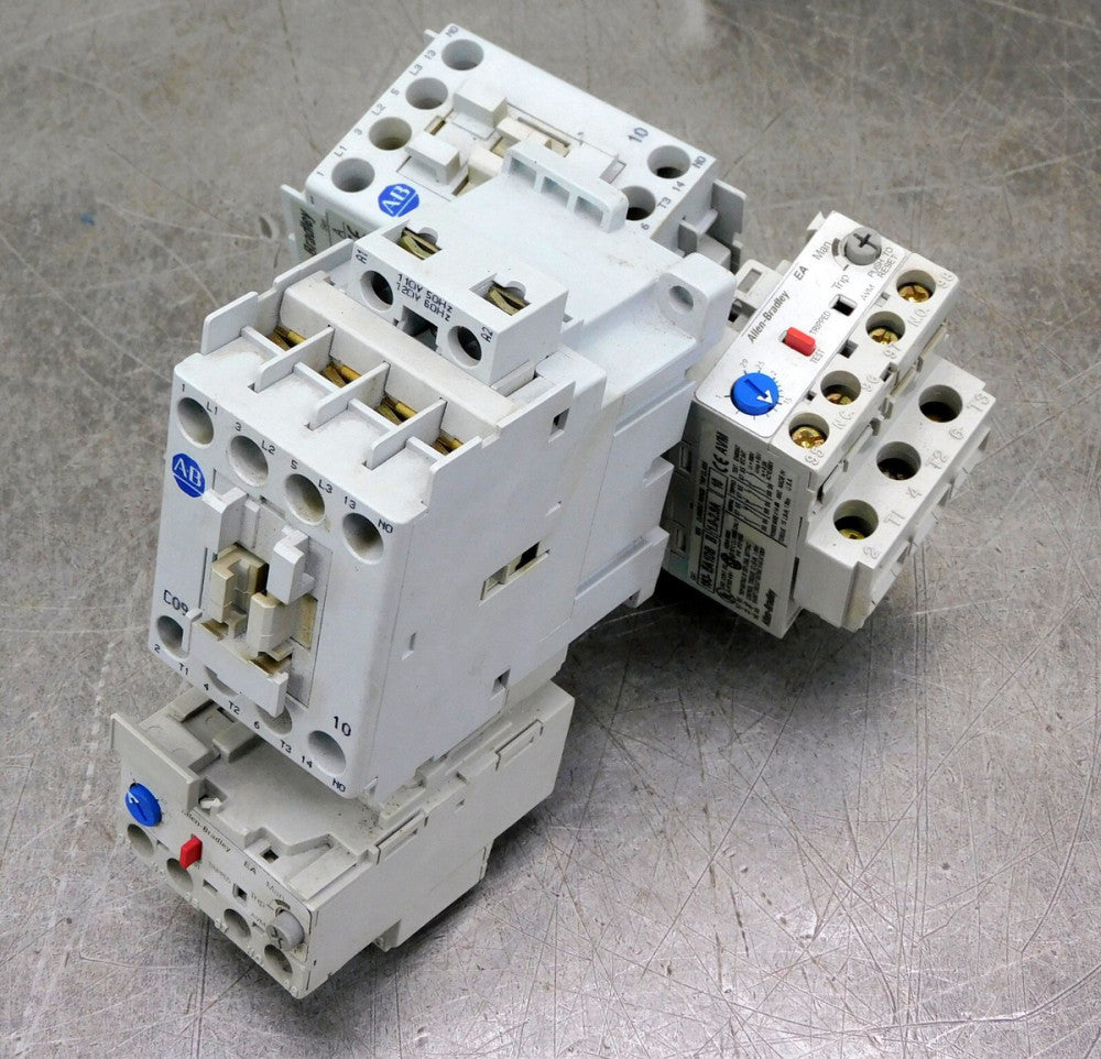 Allen Bradley 100-C09*10 Contactor W 193-EA1DB Overload Relay 690V Lot of Two(2)