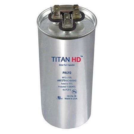 Titan Hd Prcfd4075a Motor Dual Run Cap,40/7.5 Mfd,440V,Round