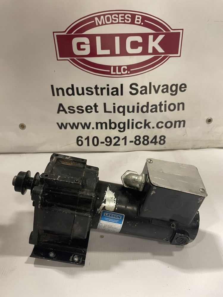 LEESON 985.616F 90V DC Gearmotor 1/8hp 11:1 167RPM