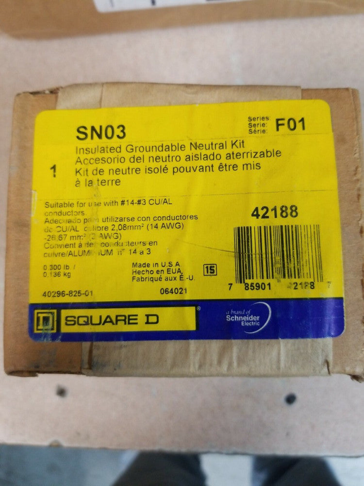 Square D SN03 Insulated Ground Kit *FREE SHIPPING*