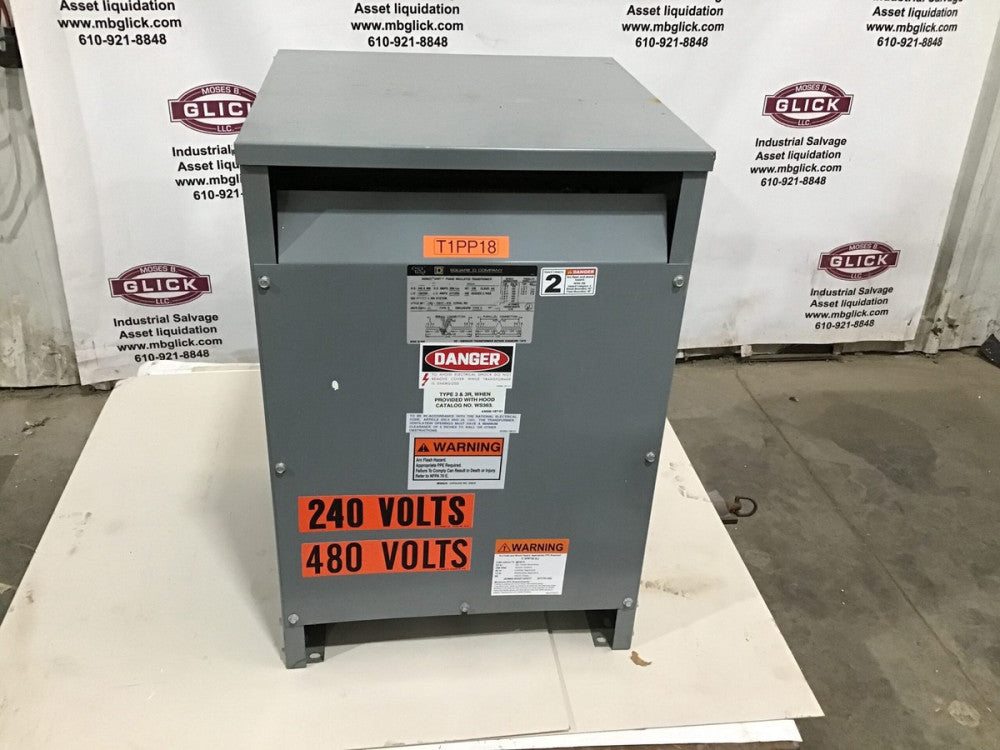 Square D 50S3H 50 kVA Single Phase Transformer – 240x480V to 120/240V