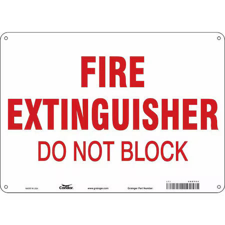 Condor 469Y04 Safety Sign,14" W,10" H,0.032" Thickness