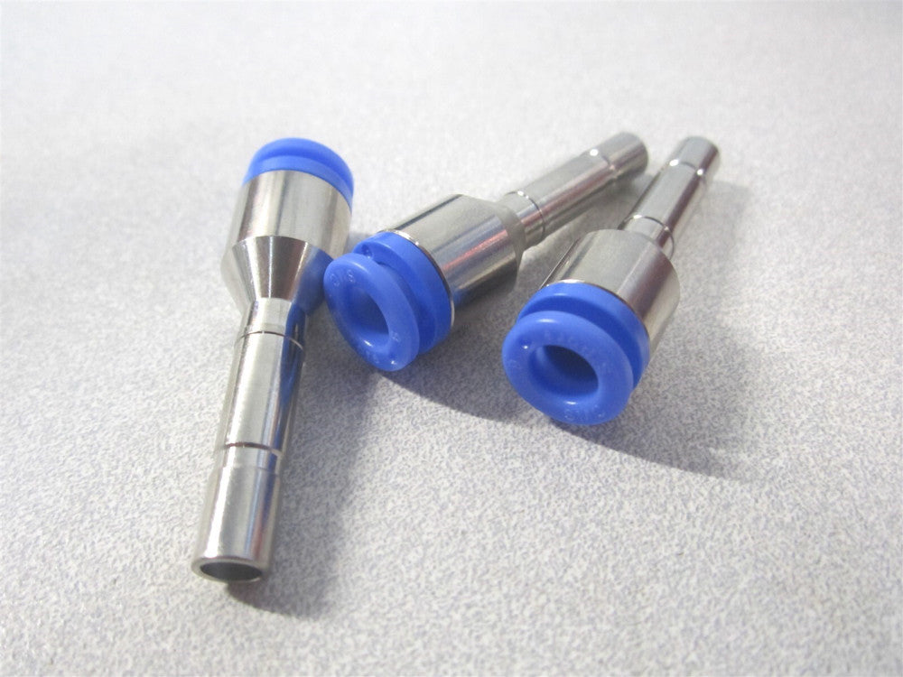 SMC Pneumatics (KCH06-99) 6.00 mm 145 psi Push-to- Connect Fitting - Lot of 3