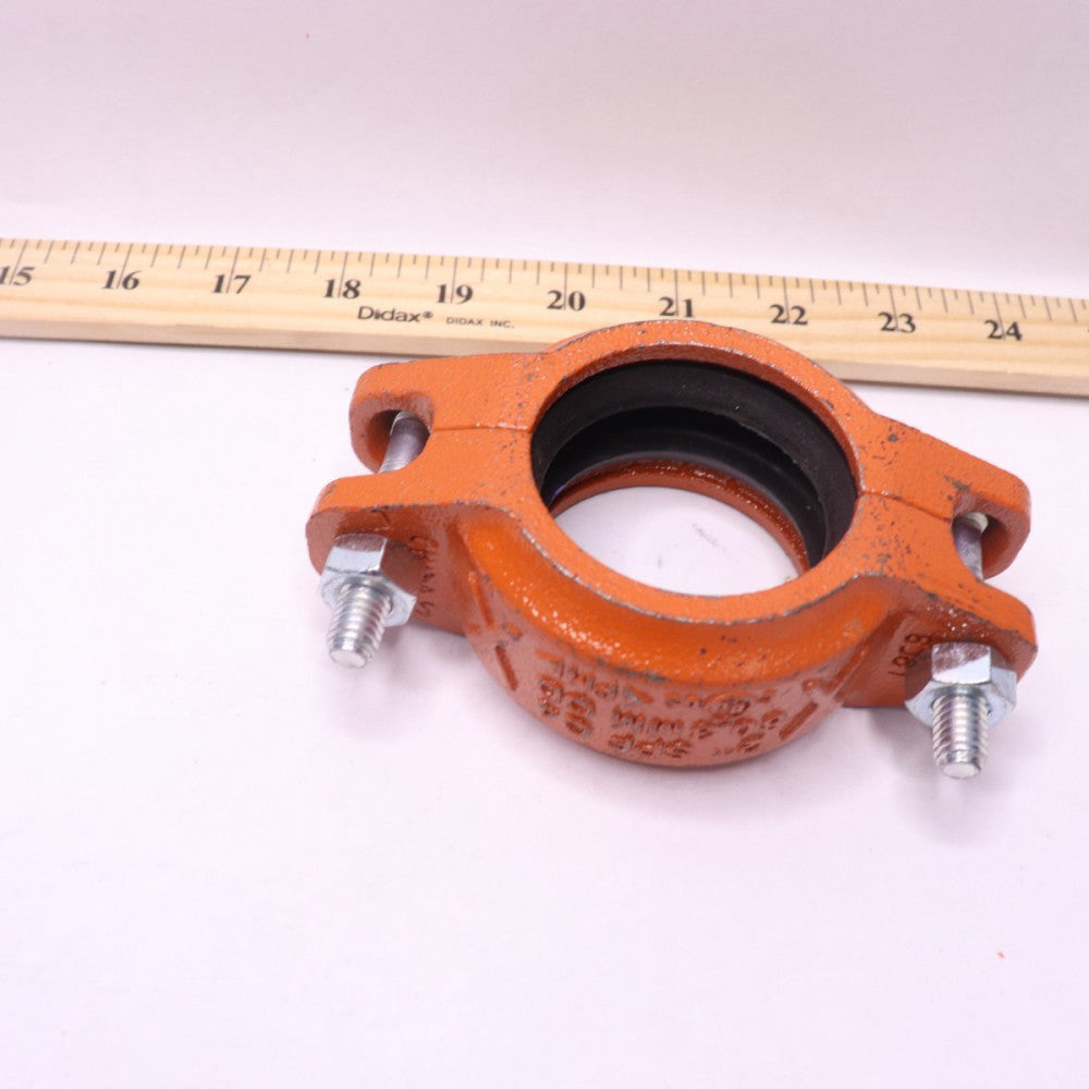 Pipe Coupling Grooved Fitting Ductile Iron Orange 2"