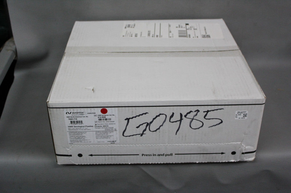 NEW CASE 400 VWR AVANTOR SEROLOGICAL PIPETTES PIPETES 5ml in 1/10 ml 76201-710