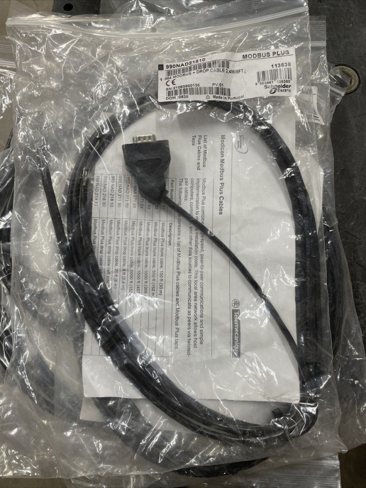 1) New! Schneider 990NAD21810 Modbus Plus