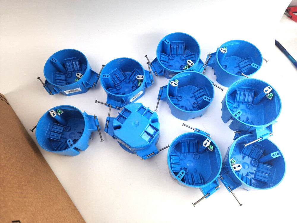 10pcs Carlon 4" Round Ceiling Box Nail-On 2-1/4" Deep Non-Metallic  B520P