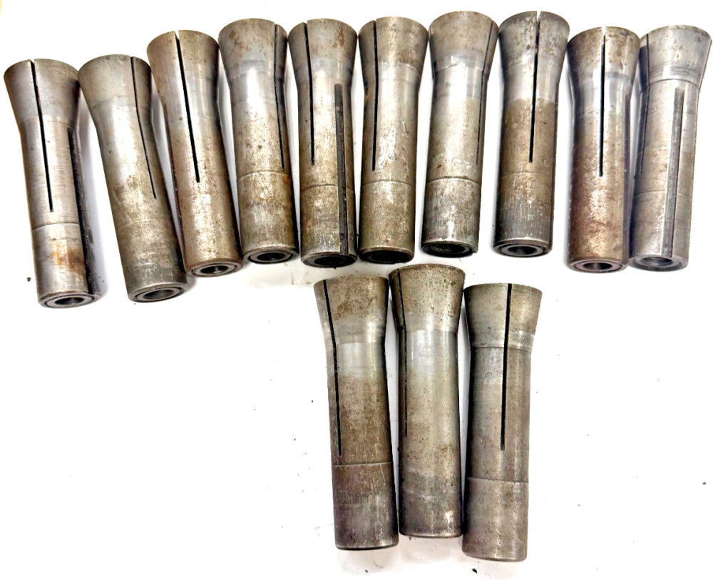 R8 COLLET 13 LOT 4" OD  1/2"5/18"5/8(3)"3/8"7/16"1/4"5/32"(2)1/8"1/4"5/16" HSS