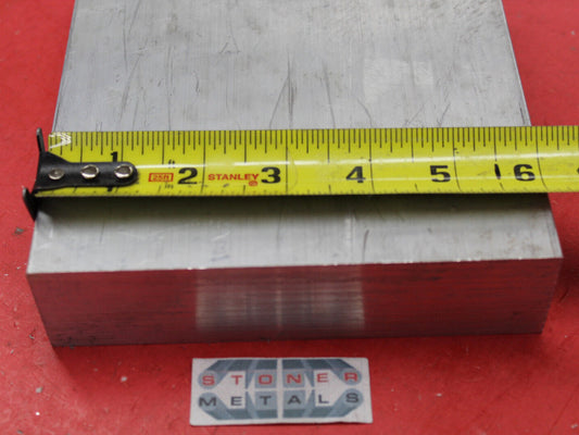 1-1/2" X 6" ALUMINUM 6061 FLAT BAR 6.5" long SOLID T6511 Extruded Mill Bar Stock
