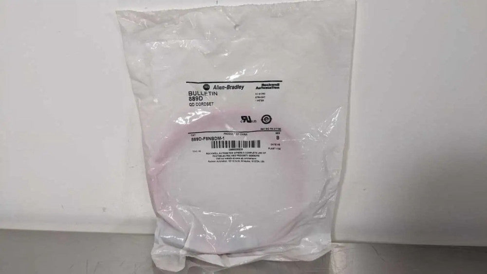 Allen-Bradley 889D-F8NBDM-1 QD Cordset DC Micro Straight Ser B 1M PN-217104