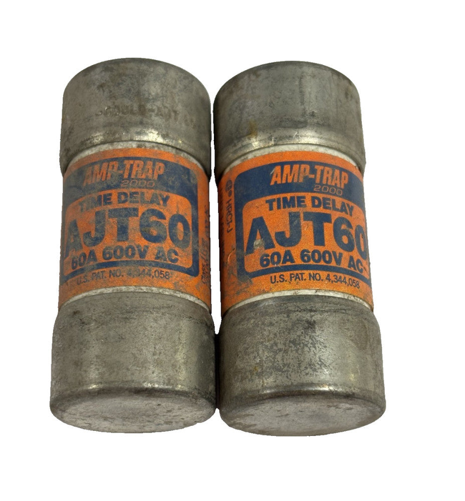 FUSE AJT60 TIME DELAY 600 VAC 400 VDC 60A SMART SPOT AMP-TRAP 2000 LOT OF 2