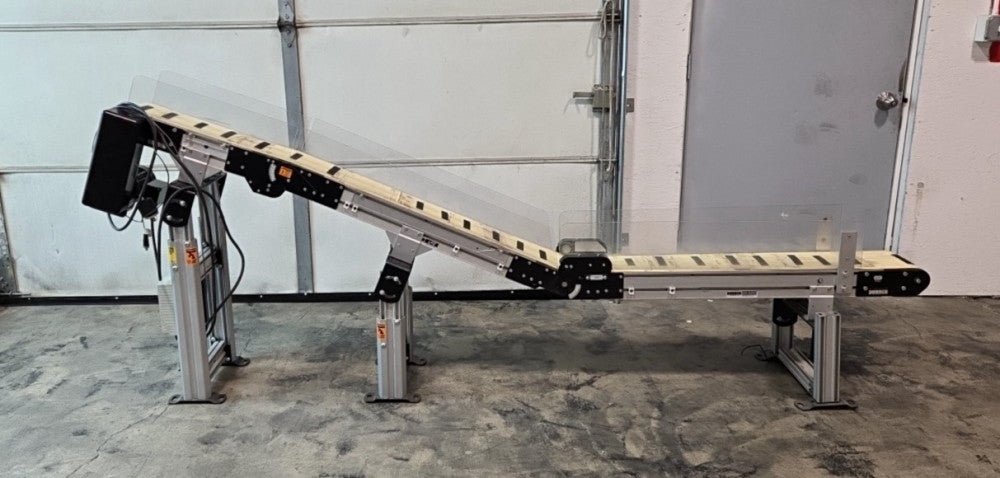 Dorner 3200 Heavy Duty Adjustable Angle Belt Conveyor 9'- 2743mm L x 8"- 200mm W