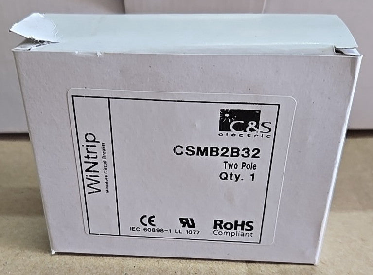 C&S  WiNtrip 32A CSMB2B32 2P 240V DIN RAIL