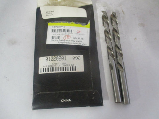 (01220201) 5/16" x 4-1/2" OAL 118° High Speed Steel Jobber Drill - Pack of 2 