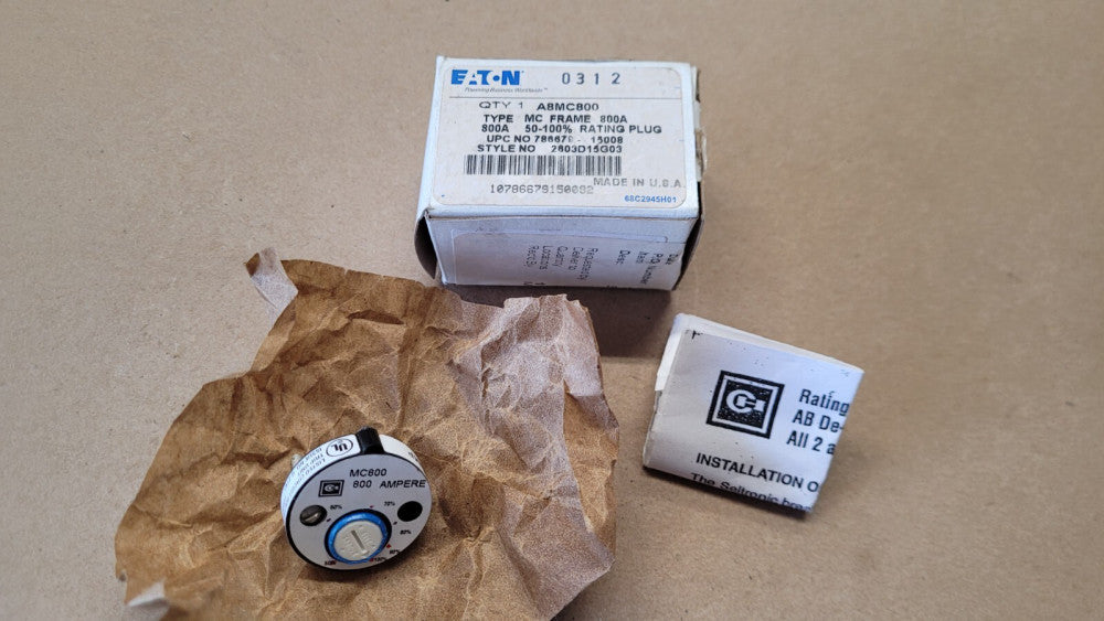 Eaton / Cutler Hammer A8MC800 Type MC Frame 800 Amp Circuit Breaker Plug