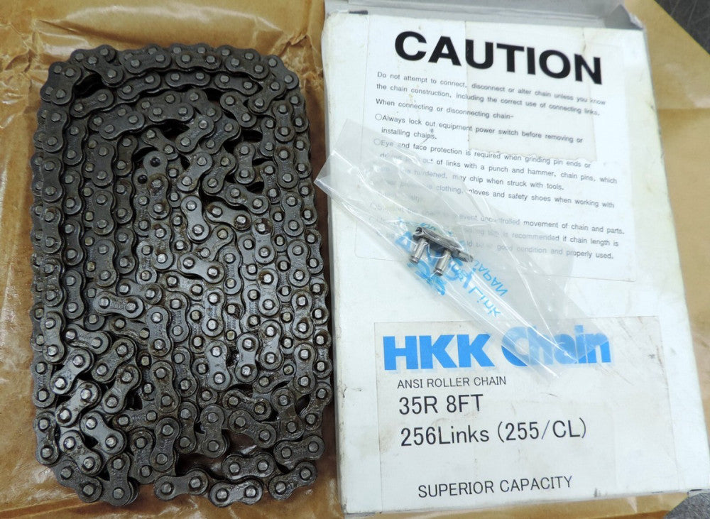 HKK New Open Box ANSI Roller Chain 35R 8FT 356Links 255/CL Superior Capacity