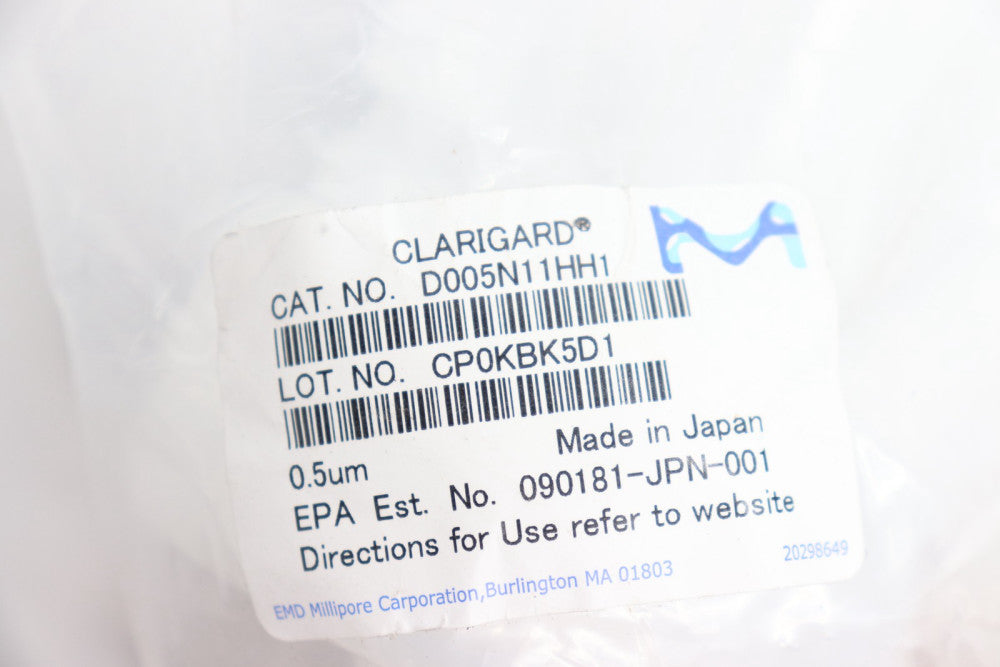 Millipore Clarigard Small Scale Capsule Filter 0.5 Âµm D005N11HH1