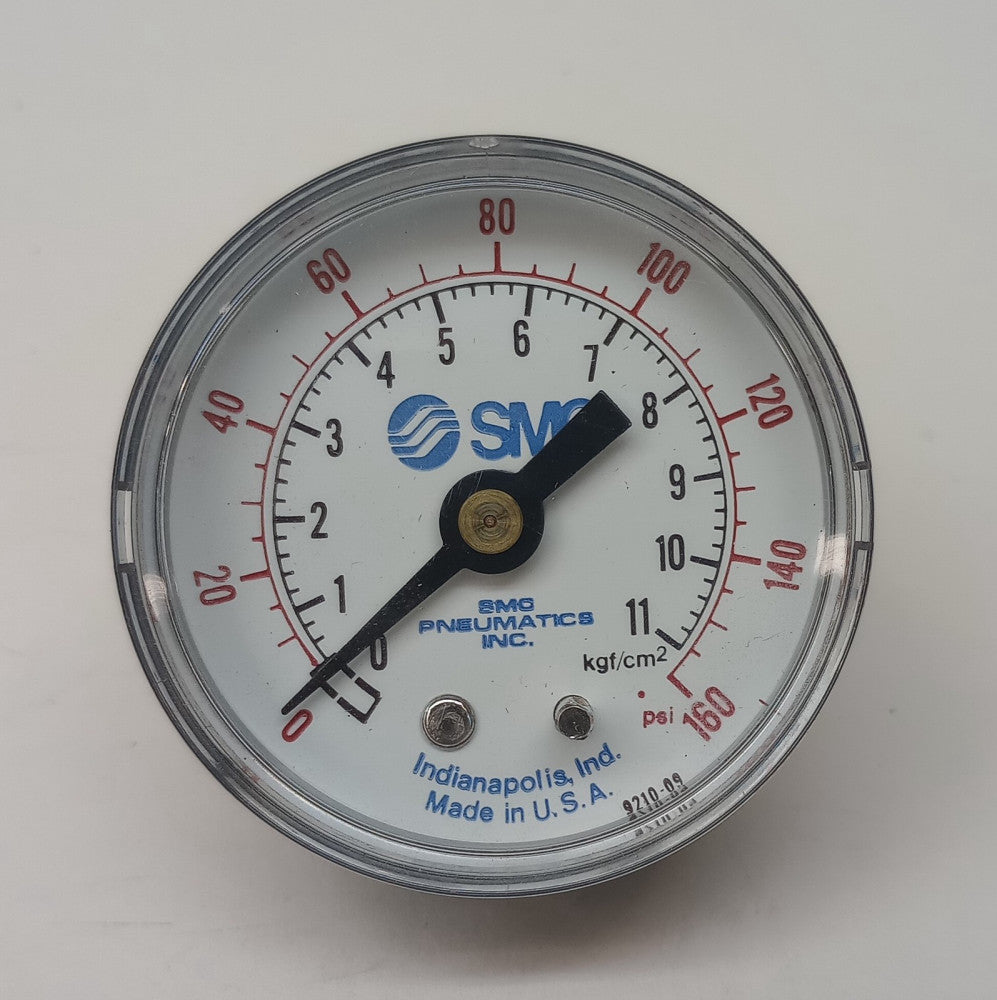 SMC 9210-09 Pressure Gauge 0-160 PSI 1/4" Connection 921009