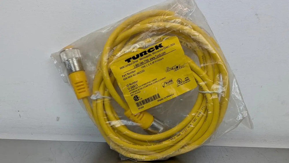 Turck RSM RKM 461-4M/S101 Actuator and Sensor Cordset U-26815 7/8" Male/Female S