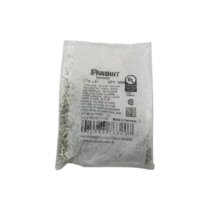 PANDUIT F75-6-M (PKG OF 1000) NSMP