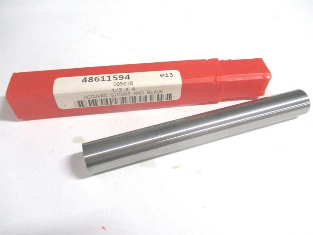 (505038) 1/2" Diam +.000 - .0005" Tolerance Solid Carbide Round 