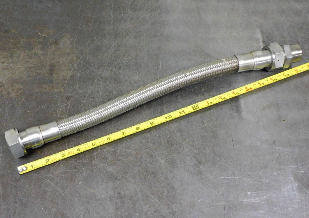Swagelok - 316 Series Flexible Metal Stainless Steel Hose Assembly 1 in. NPT