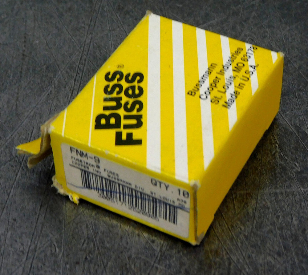 Cooper Bussmann - Fusetron FNM-9 Dual Element Time Delay Fuse Lot of (10)