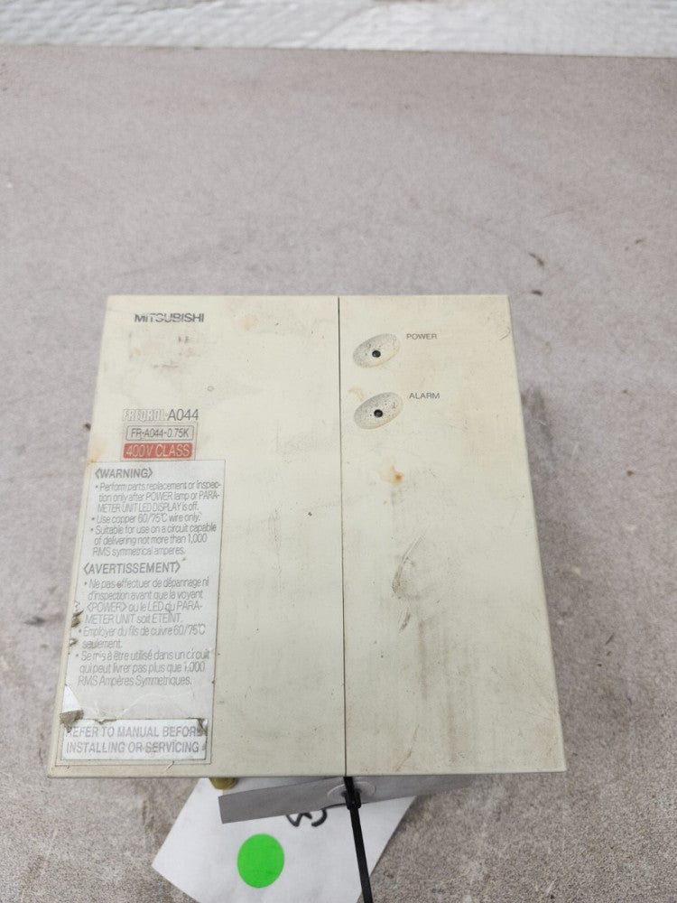 USED MITSUBISHI VARIABLE FREQUENCY AC DRIVE FR-A044-0.75K-UL