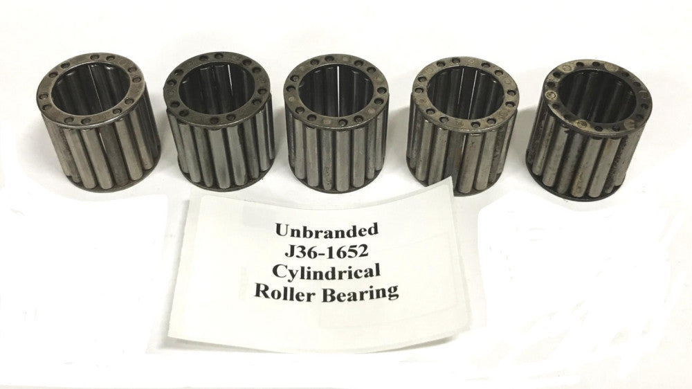 Unbranded Cylindrical Roller Bearing J36-1652 [Lot of 5] NOS