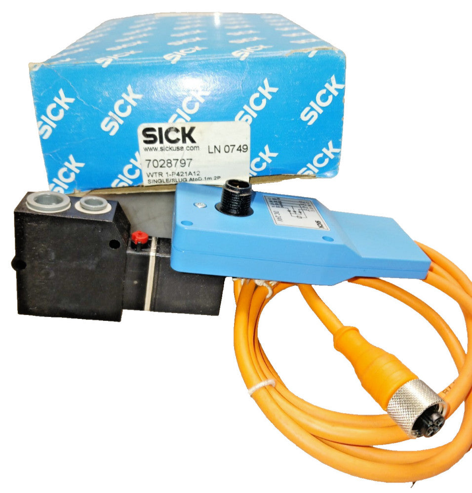 NEW SICK PROXIMITY SENSOR WITH PNEUMATIC VALVE  WTR1-P421A12 / 7028797