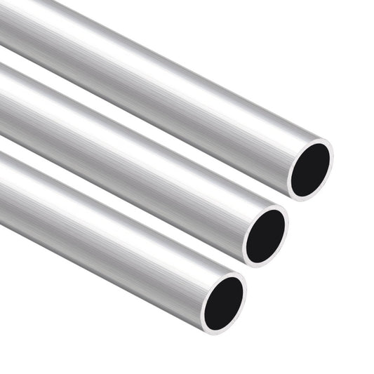 3 PCS 300mm Length 13mm OD 11mm Inner Dia 6063 Aluminum Round Tube