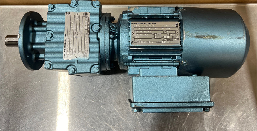 SEW-EURODRIVE DFT71K4BM605HR Motor With RF27DT71K4BM605HR Gear Box Nos Surplus 2