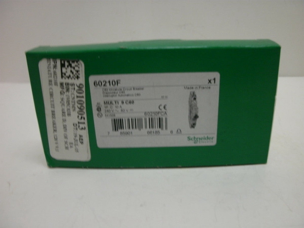 SCHNEIDER 60210F C60 MINIATURE CIRCUIT BREAKER 1P C 10A 240~60V NEW IN BOX