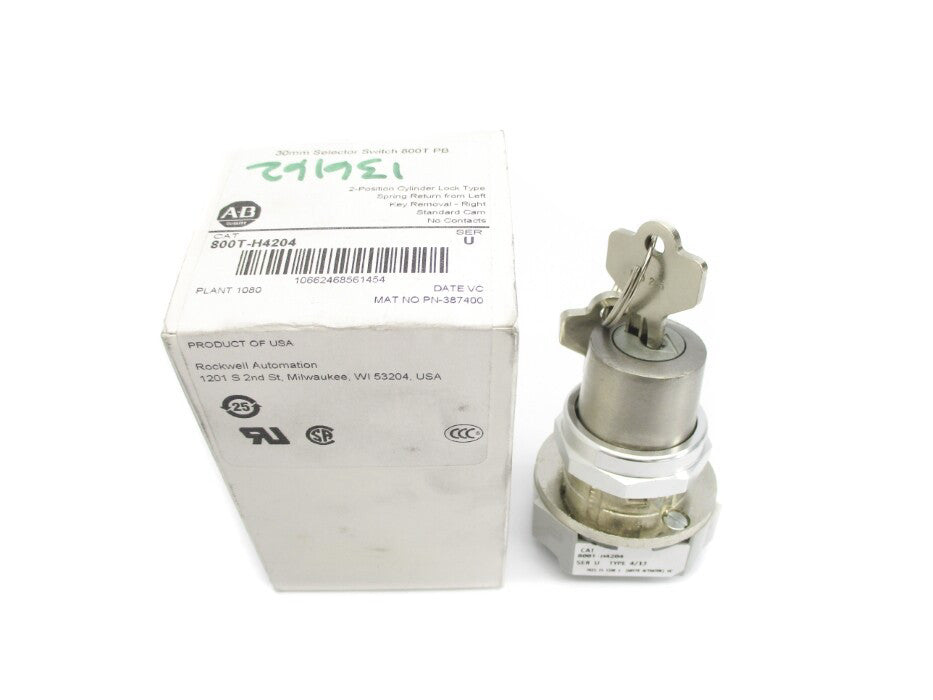 ALLEN BRADLEY 800T-H4204 SER. U (WH) NSMP