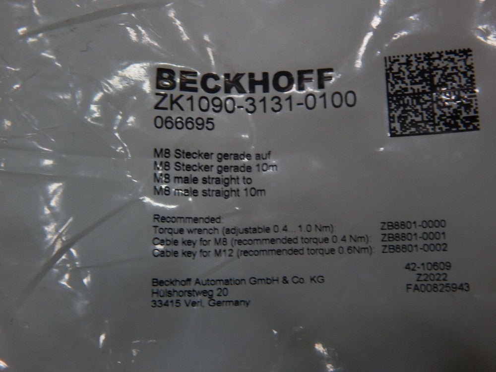 Beckhoff  EtherCAT cable, PUR, AWG 26 ZK1090-3131-0100