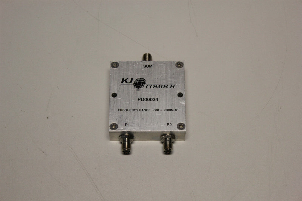 KJ COMTECH 2 WAY POWER DIVIDER PD00034 800-2200MHZ