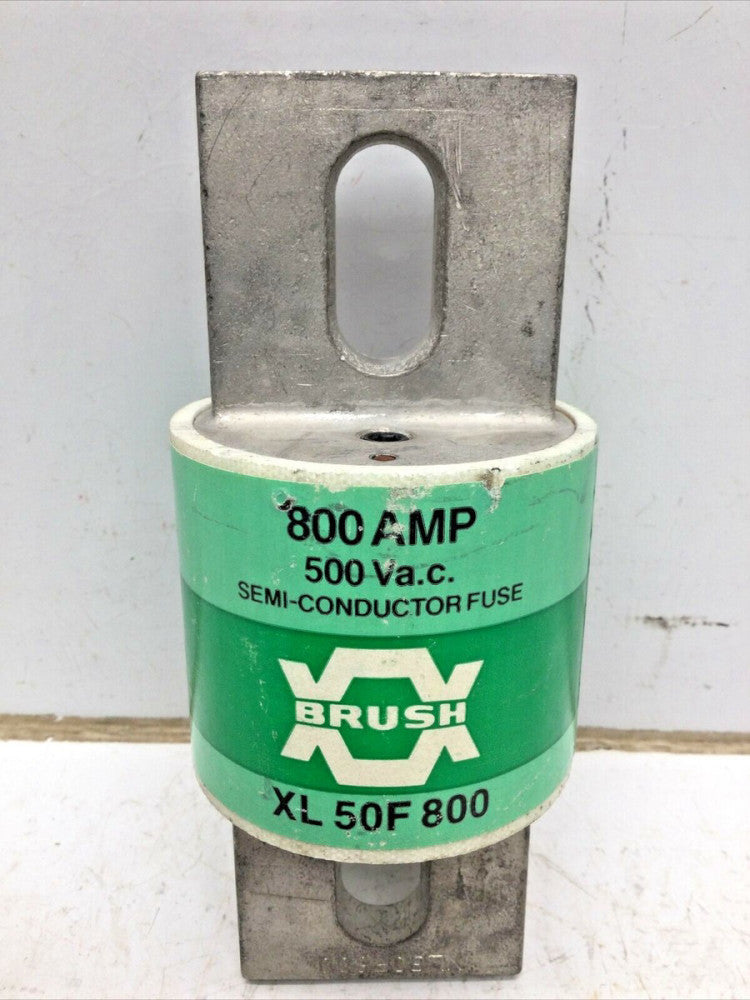 BRUSH XL50F800 SEMICONDUCTOR FUSE 800 AMP 500 VOLT AC/DC XL 50F 800