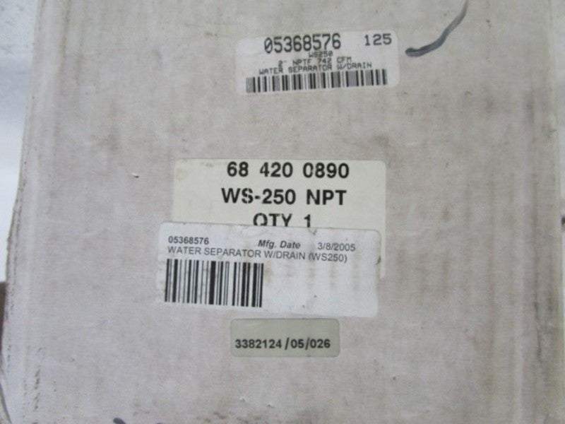 2" WATER SEPARATOR W/ DRAIN WS250  NSMP