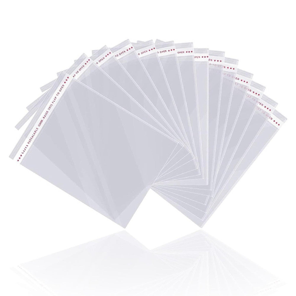 200 Pcs 5-1/2'' x 7-1/2'' Self Sealing Cellophane Bags，Clear Cellophane Cello...