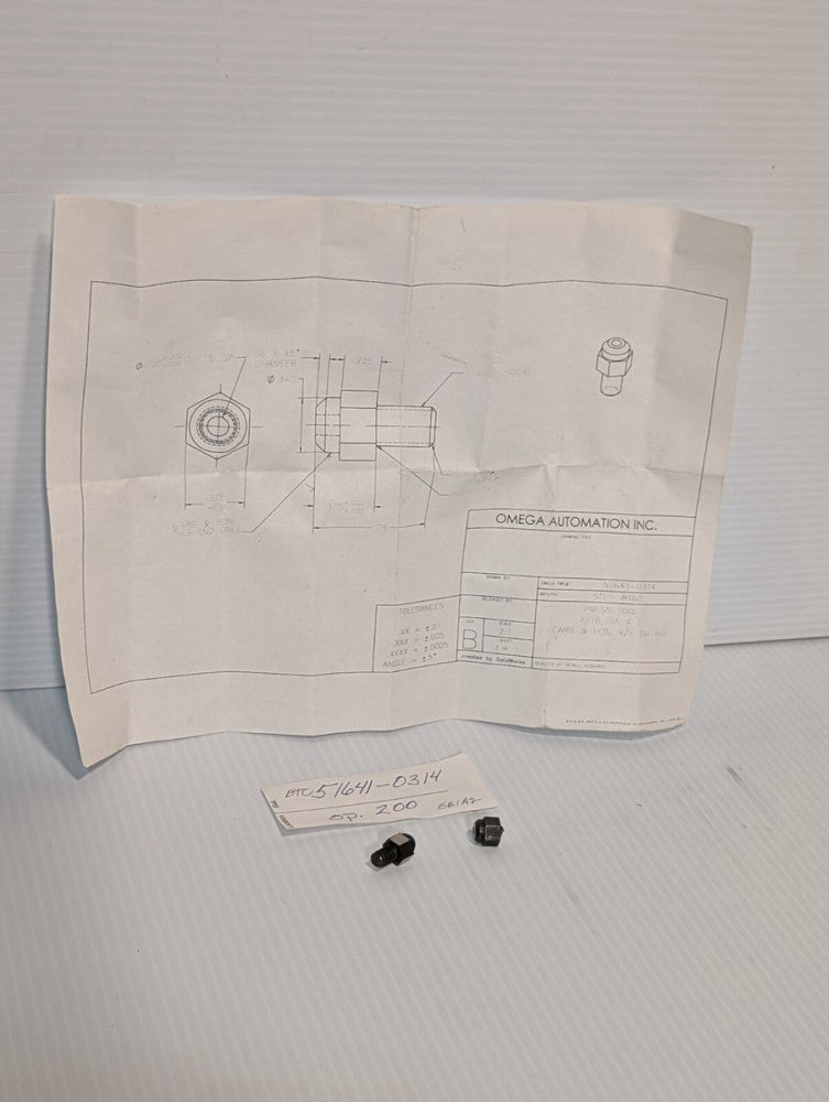 Omega Automatic, 51641-0314, op. 200, Swivel Contact Bolt