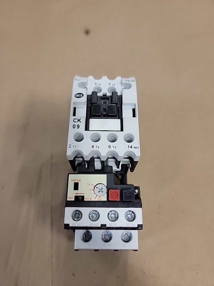 Advance Controls CK09 Magnetic Contactor RHU-10/1 3 Pole Thermal Overload Relay