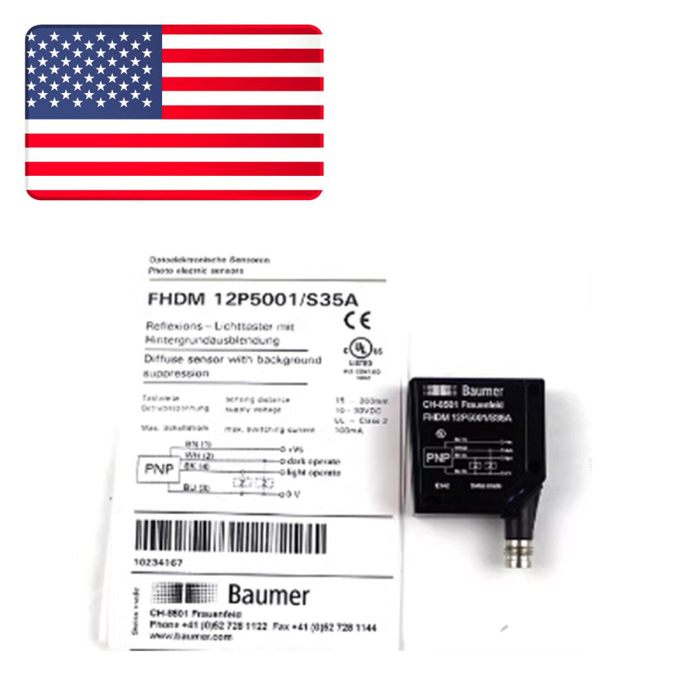 BAUMER FHDM 12P5001/S35A Photoelectric Switch NEW - US Stock
