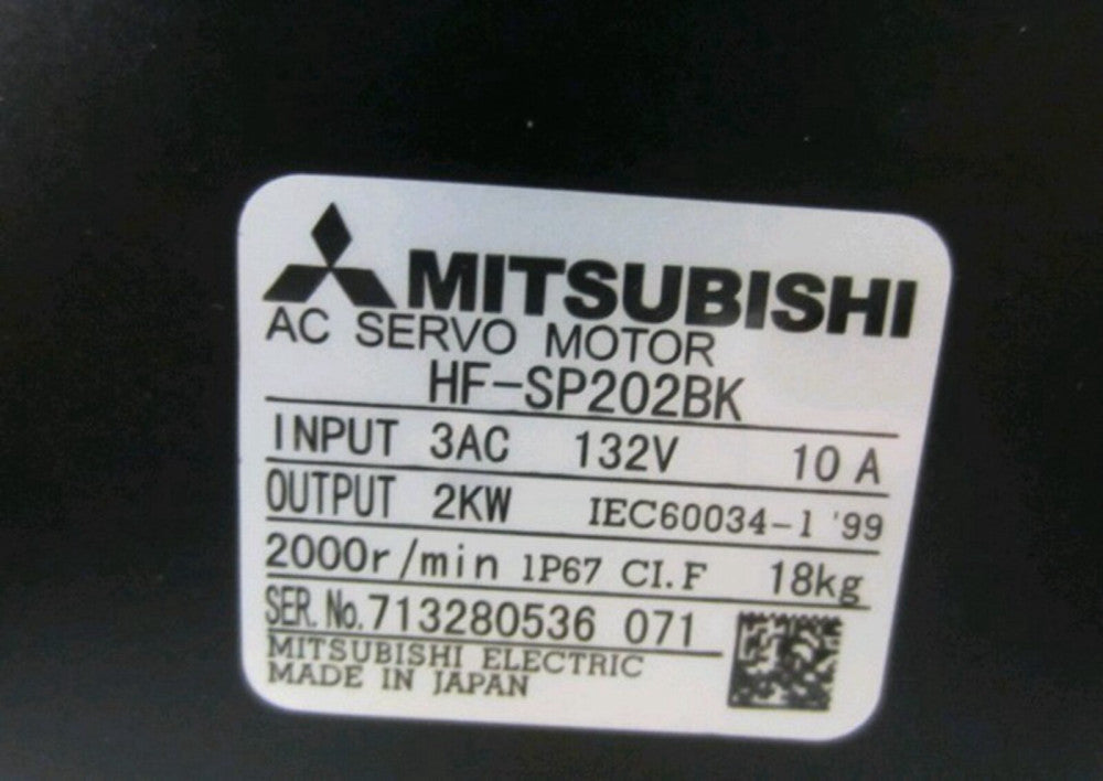 One Brand New Mitsubishi AC servo motor HF-SP202BK