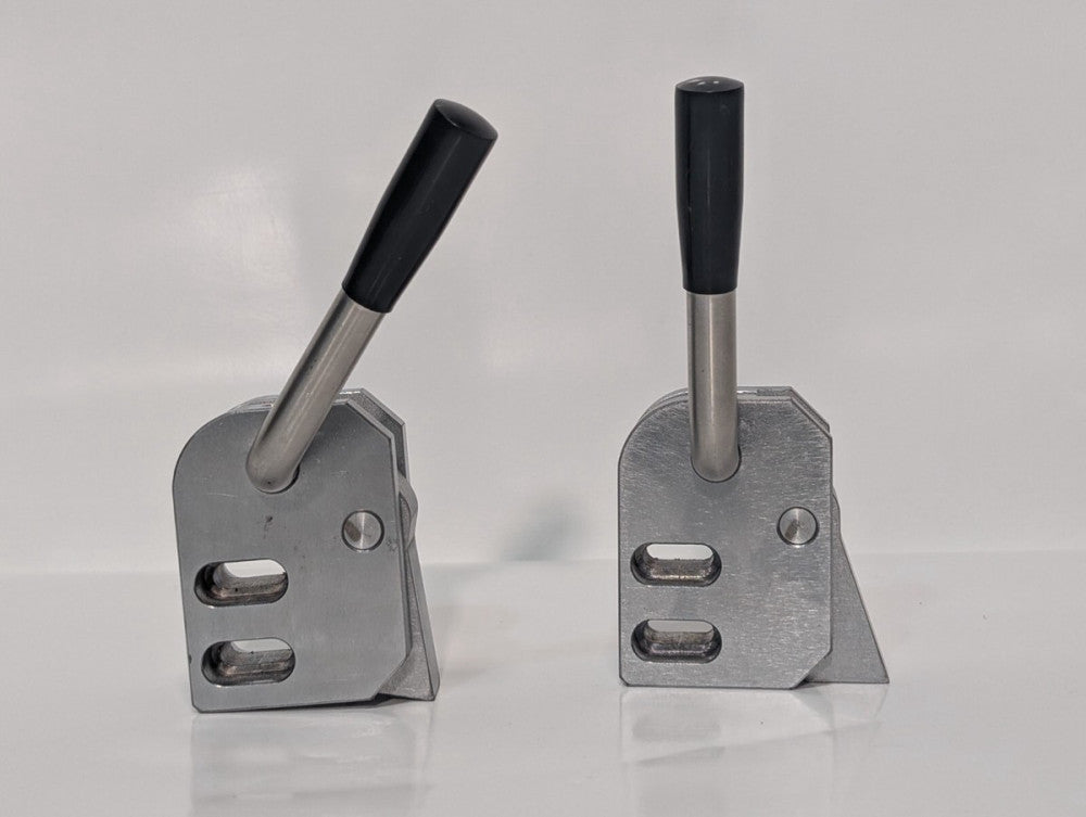 Lot of 2 - Unidentified Machine Spring Latch with Handles - As Pictured