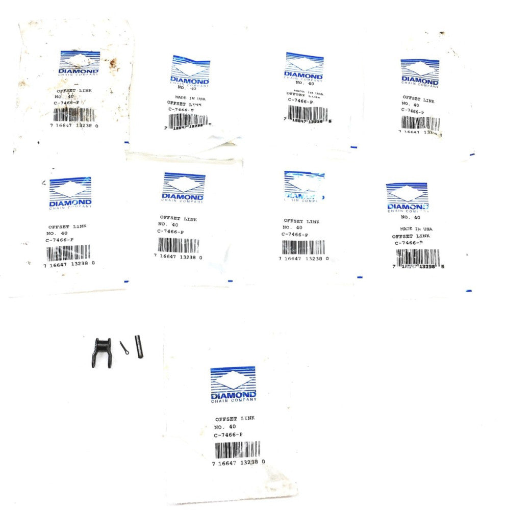 Diamond Offset Link NO 40 C-7466-P [Lot of 9] NOS