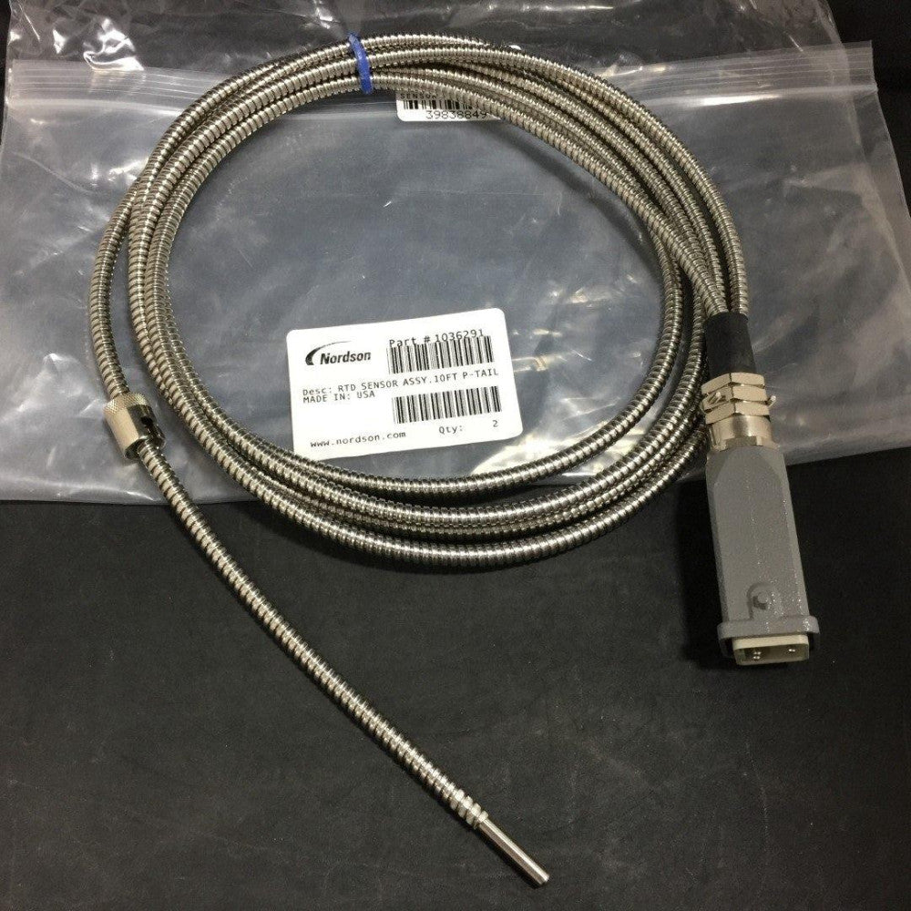 Nordson 1036291 Hot Melt RTD Sensor, 10Ft Pigtail 